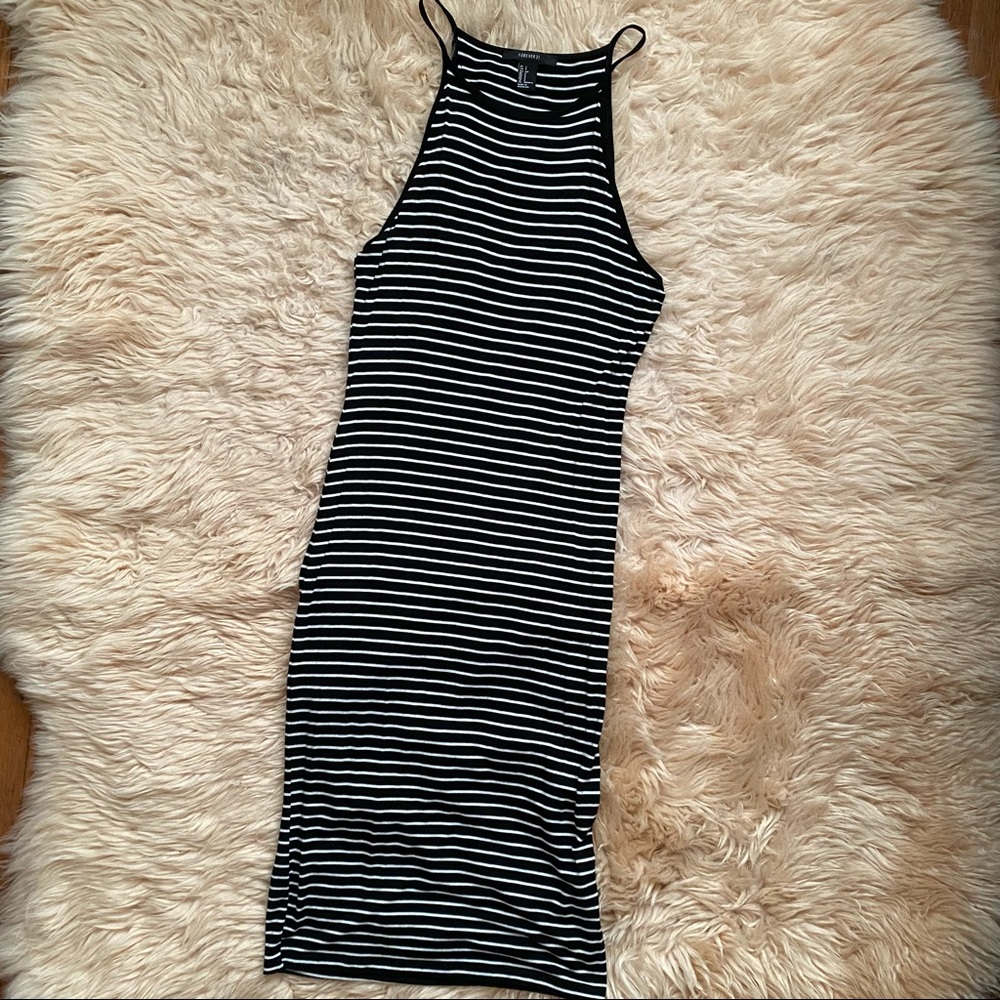 Forever 21 Striped Tank Midi Dress
